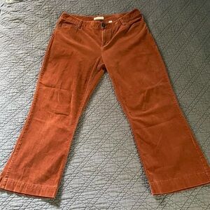 Coldwater Creek Terracotta Corduroy Trousers